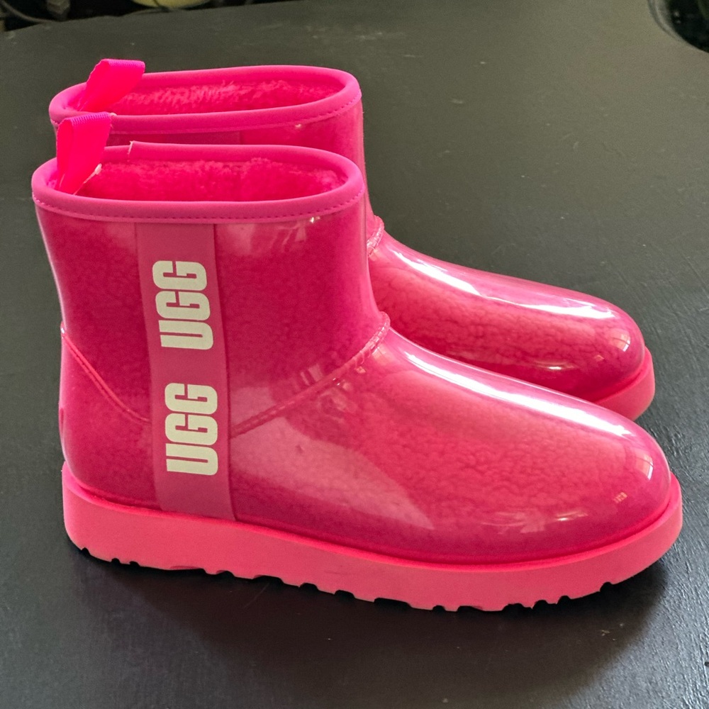 Ugg Women’s Classic Clear Mini Boot 8 Taffy Pink #1113190 New